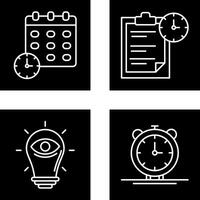 Deadline and Task Management Icon vector