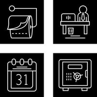 Tissue Roll and Worker Icon vector