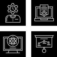 Time and Research Icon vector