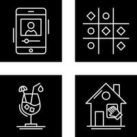 log and Tic Tac Toe Icon vector