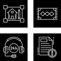 blueprint and rug Icon vector