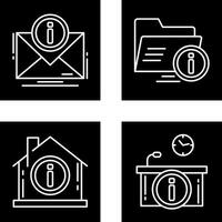 e mail and folder Icon vector