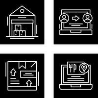 warehouse and delivery Icon vector