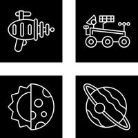 laser gun mars rover Icon vector