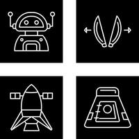 robot and playload Icon vector