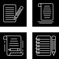 checklist and document Icon vector