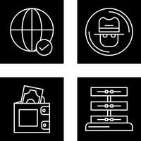 Internet and Spy Icon vector