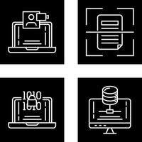 Call and Scan Icon vector