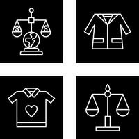 International Law and Suit Icon vector