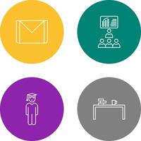 e mail and class Icon vector
