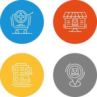 Add to Cart and Online Shopping Icon vector