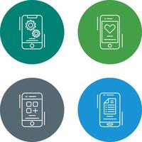Setting and Favourite Icon vector