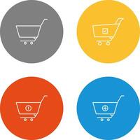 empty cart and confirm order Icon vector