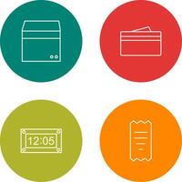 box and wallet Icon vector