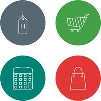 deals and shopping cart Icon vector