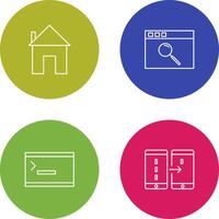 homepage and browser Icon vector