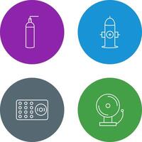 hydrant and oxygen tank Icon vector