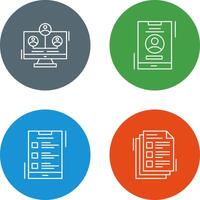 Newtwork and Account Icon vector