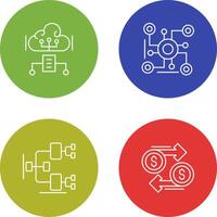 Cloud Computing and Connection Icon vector