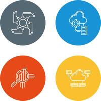 Automation and Big Data Icon vector