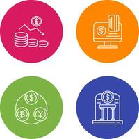 Money Loss and Online Payment Icon vector