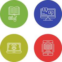 Online Learning and Faq Icon vector