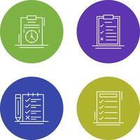 Time Management and Checklist Icon vector