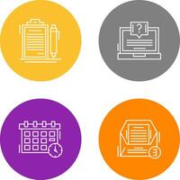 Contract and Question Icon vector