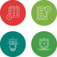 Deadline and Task Management Icon vector