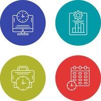 Productivity and Online Time Icon vector