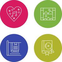 Music and Gallery Icon vector