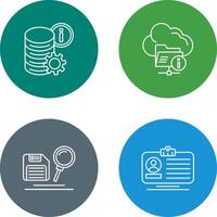 data and folder Icon vector