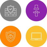 Firewall and Seat Icon vector