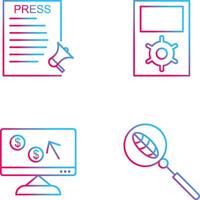 Press Releases and Management Icon vector