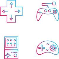 Direction Key and Gaming Control Icon vector