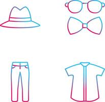 Hat and Hipster Style Icon vector