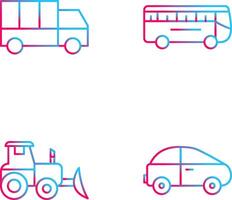 Truck and Bus Icon vector