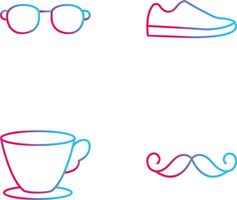 Sunglasses and Shoe Icon vector