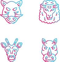 Sheep and Boar Icon vector
