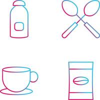 syrup and spoon Icon vector