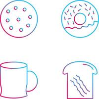 cookie and doughnut Icon vector