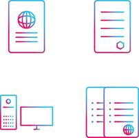 global report and reports Icon vector