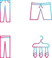 Pants and Shorts Icon vector