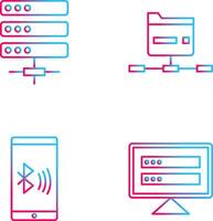 Server and Network Icon vector