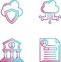 Cloud Computing and Shield Icon vector