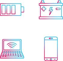 Charging and Accumulator Icon vector