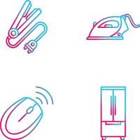 Hair iron and Laundry Icon vector