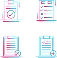 Today to Done Check List and Checkmark Icon vector