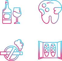 Wine and Caries Icon vector