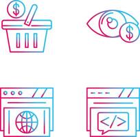 Shopping Basket and Eye Icon vector